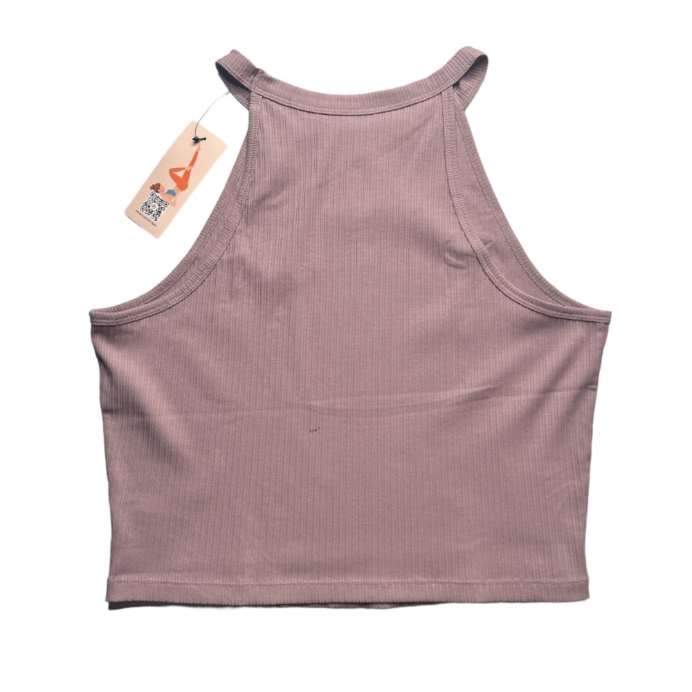 Keyhole Ribbed Tank Top - Picture 2 of 6
